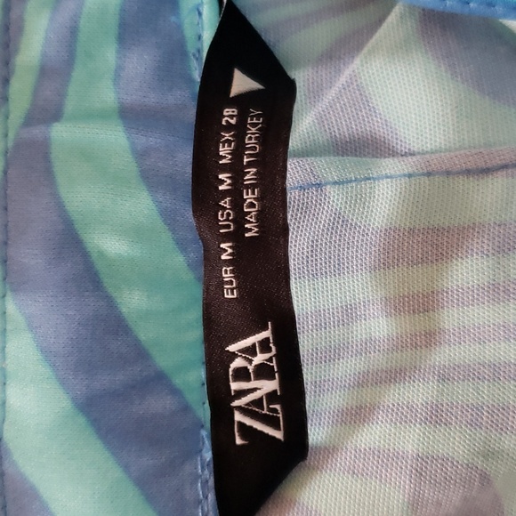 ZARA Flared satiny retro pants - Picture 5 of 9